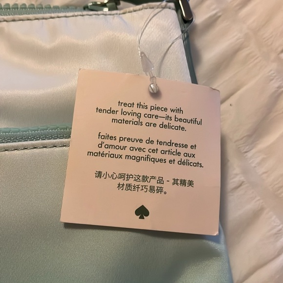 KATE SPADE, sky blue:white hombre colored crossbody W12xH10” - Picture 1 of 6